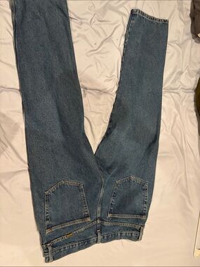 Rustler Men Straight Jeans Blue Denim